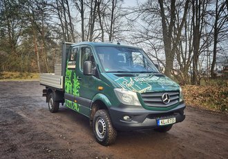 Firmenfahrzeug Gartenservice Ruelius Green 